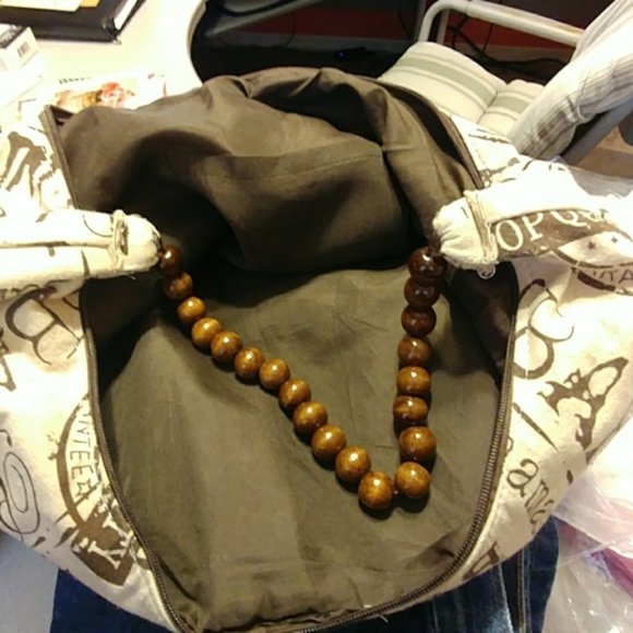 Bahamas Bag with wooden handle - Picture 4 of 5